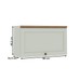 Armário Aéreo Cozinha 80cm Iluminata 100% Mdf 1 Porta Basculante Mint - Geniallex