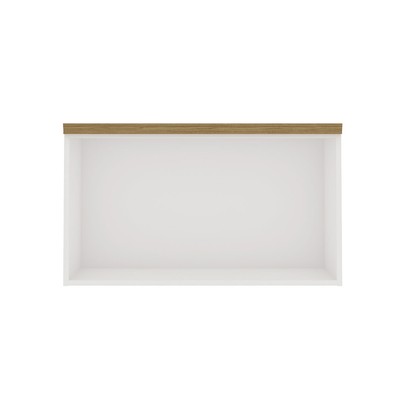 Armário Aéreo Cozinha 80cm Iluminata 100% Mdf 1 Porta Basculante Branco - Geniallex