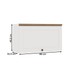 Armário Aéreo Cozinha 80cm Iluminata 100% Mdf 1 Porta Basculante Branco - Geniallex
