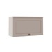 Armário Aéreo Cozinha 80cm Iluminata 100% Mdf 1 Porta Basculante Branco/Fendi - Geniallex