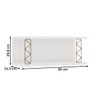 Armário Aéreo Cozinha Aberto 80cm 100% Mdf com Metalon Branco - Genialflex