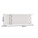 Armário Aéreo Cozinha Aberto 80cm 100% Mdf com Metalon Branco - Genialflex