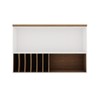Armáreo Aéreo Cozinha 120cm Mini Boreal 100% Mdf 1 Porta Basculante Vidro Branco - Genialflex