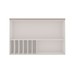 Armáreo Aéreo Cozinha 120cm Mini Boreal 100% Mdf 1 Porta Basculante Vidro Branco/Fendi - Genialflex