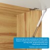 Armário Aéreo Cozinha 120 Cm Syrah 2 Portas com Vidro 100% Mdf Amêndoa/Off White - Rio Doce