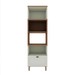 Torre Quente Iluminata 2 Portas 1 Gaveta 4 Prateleiras 100% Mdf Mint - Genialflex