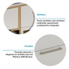 Armário Aéreo Cozinha de Canto 1 Porta 1 Prateleira 100% Mdf Amêndoa/Off White - Rio Doce