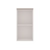 Armário Aéreo de Cozinha 40cm Iluminata 100% Mdf 1 Porta Branco/Fendi - Genialflex