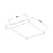 Tampo para Balcão 40 Cm Ebano 1528 - Genialflex