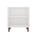 Balcão de Cozinha 80cm Iluminata 100% Mdf 2 Portas Branco/Fendi - Genialflex