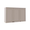 Armário Aéreo Cozinha 120cm Iluminata 100% Mdf 3 Portas Branco/Fendi - Genialflex