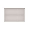 Armário Aéreo Cozinha 120cm Iluminata 100% Mdf 3 Portas Branco/Fendi - Genialflex