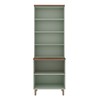 Cristaleira Iluminata 100% Mdf com 2 Portas de Vidro Mint - Genialflex