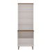 Cristaleira Iluminata 100% Mdf com 2 Portas de Vidro Branco - Genialflex