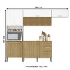 Cozinha Compacta Urbane 12 Portas 2 Gavetas Ripado 3d Freijo/Supremo - Kits Paraná