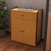 Armário para Escritório 2 Portas 1 Gaveta Preto/Nature - Art Panta