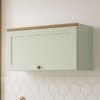 Armário Aéreo Cozinha 70cm Iluminata 100% Mdf 1 Porta Basculante Mint - Genialflex