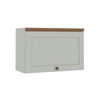 Armário Aéreo Cozinha 70cm Iluminata 100% Mdf 1 Porta Basculante Mint - Genialflex