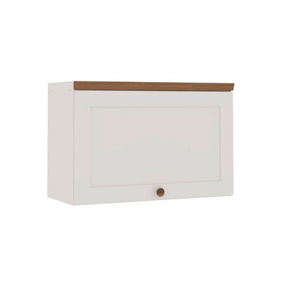 Armário Aéreo Cozinha 70cm Iluminata 100% Mdf 1 Porta Basculante Branco - Genialflex