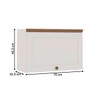 Armário Aéreo Cozinha 70cm Iluminata 100% Mdf 1 Porta Basculante Branco - Genialflex