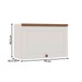 Armário Aéreo Cozinha 70cm Iluminata 100% Mdf 1 Porta Basculante Branco - Genialflex
