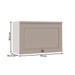 Armário Aéreo Cozinha 70cm Iluminata 100% Mdf 1 Porta Basculante Branco/Fendi - Genialflex