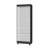 Armário Multiuso Lumina 2 Portas 4 Prateleiras Preto - J&a Móveis