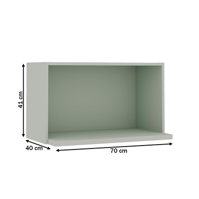 Armário Aéreo de Cozinha Iluminata 100% Mdf Mint - Genialflex