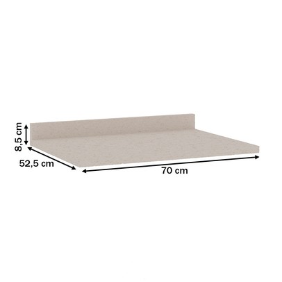 Tampo para Balcão 70 Cm ébano - Genialflex