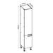 Paneleiro Conecta 2 Portas Ebano Fosco/Off White Fosco - Genialflex