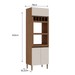 Torre Quente 1300 3 Portas Ebano Fosco/Off White Fosco - Genialflex