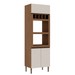 Torre Quente 1300 3 Portas Ebano Fosco/Off White Fosco - Genialflex
