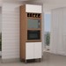 Torre Quente 1300 3 Portas Ebano Fosco/Off White Fosco - Genialflex