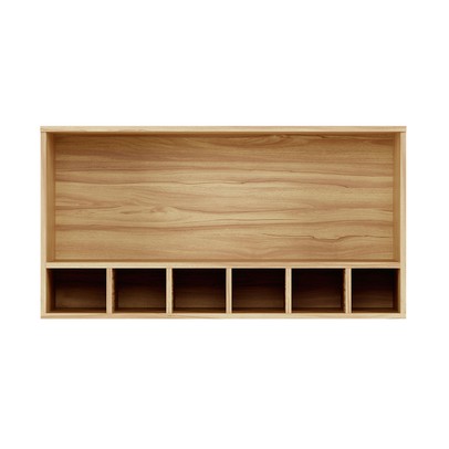 Armário Aéreo Cozinha 80 Cm Napoli 1 Porta 100% Mdf Amêndoa/Off White - Rio Doce