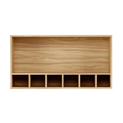 Armário Aéreo Cozinha 80 Cm Napoli 1 Porta 100% Mdf Amêndoa/Chumbo - Rio Doce