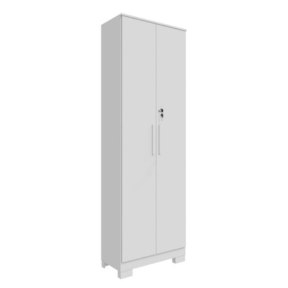 Armário Multiuso Bordo 2 Portas 100% Mdf Branco - Rio Doce