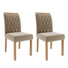 Cadeiras Kit 2 Cadeiras Juliana Wood Suede Madeira/Joli - Cimol