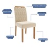 Cadeiras Kit 2 Cadeiras Paola Wood Suede Madeira/Nude - Cimol