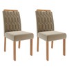 Cadeiras Kit 2 Cadeiras Paola Wood Suede Madeira/Joli - Cimol