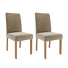 Cadeiras Kit 2 Cadeiras Clarice Wood Suede Madeira/Joli - Cimol