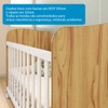 Quarto de Bebê Completo Junior Uli 3 Portas 7 Gavetas 100% Mdf Branco Brilho/Amêndoa - Móveis Peroba