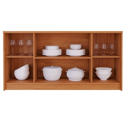 Balcão Buffet Lia 4 Portas 3 Prateleiras Cinamomo - Cimol