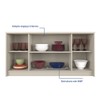 Balcão Buffet Lia 4 Portas 3 Prateleiras Off White - Cimol