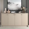 Balcão Buffet Lia 4 Portas 3 Prateleiras Off White - Cimol