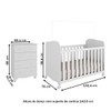 Quarto de Bebê Completo Junior Uli Cômoda 4 Gavetas 100% Mdf Branco Brilho - Móveis Peroba