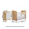 Quarto de Bebê Completo Junior Uli Cômoda 4 Gavetas 100% Mdf Branco Brilho/Amêndoa - Móveis Peroba