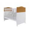 Berço Mini Cama Conforto 100% Mdf Nature/Branco - Permóbili