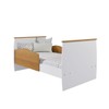Berço Mini Cama Conforto 100% Mdf Nature/Branco - Permóbili