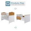 Berço Mini Cama Conforto 100% Mdf Nature/Branco - Permóbili