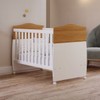 Berço Mini Cama Conforto 100% Mdf Nature/Branco - Permóbili